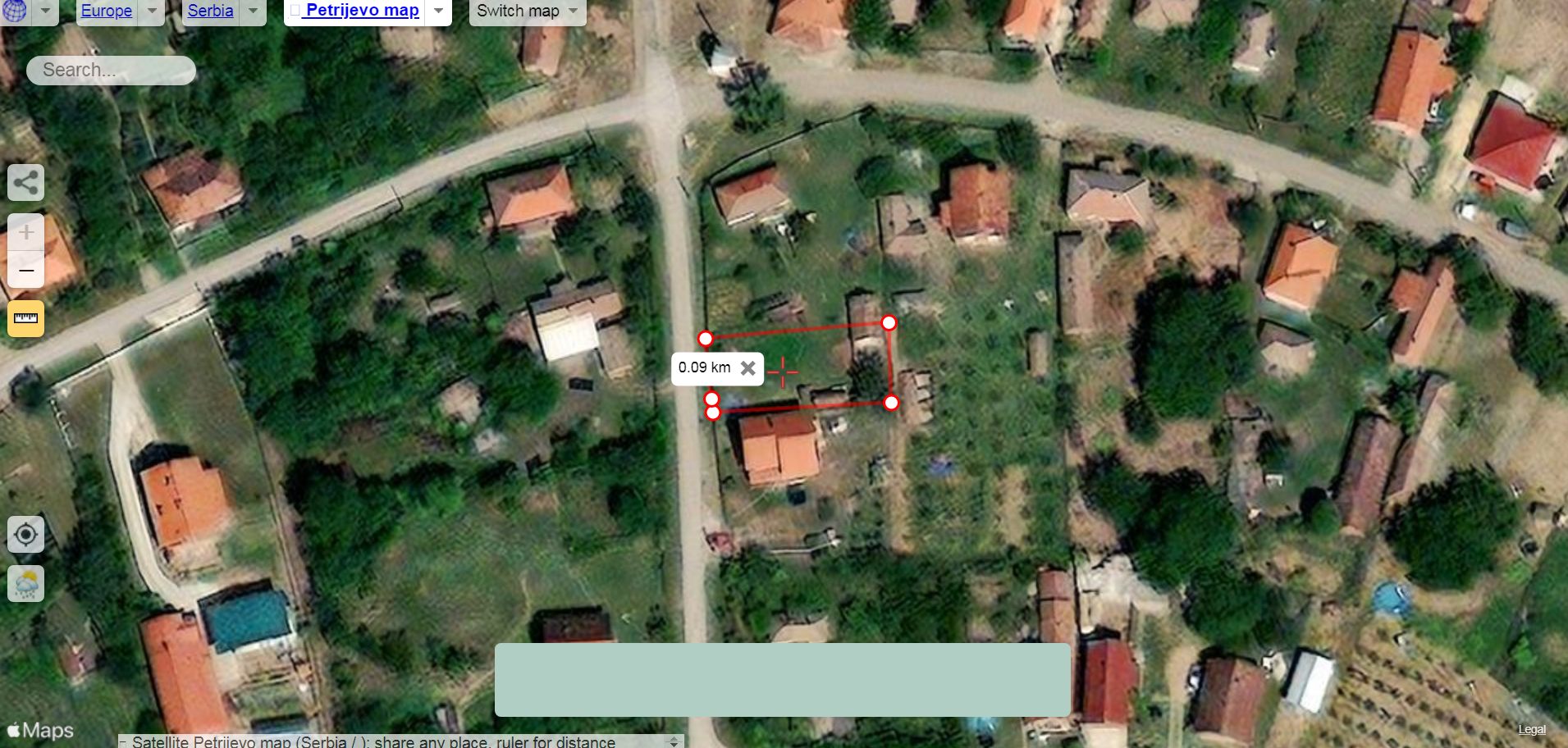 Smederevo, Petrijevo plac u centru 5,7 Ari