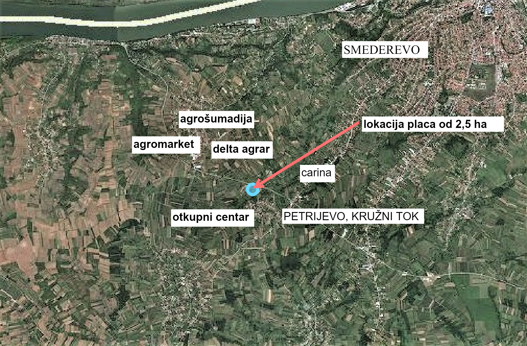 plac za hladnjaču, stovariste, kuću