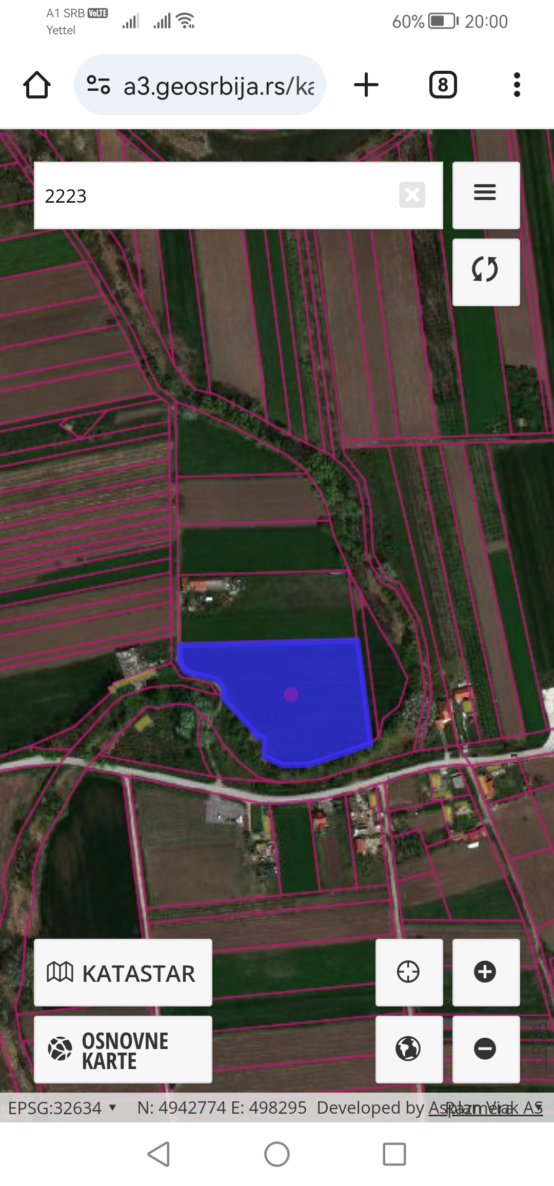 Na prodaju njiva na Lipskom putu, površine 1hektar i 40ari.