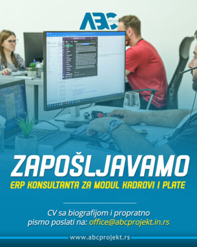 ERP Konsultant za module Kadrovi i Plate