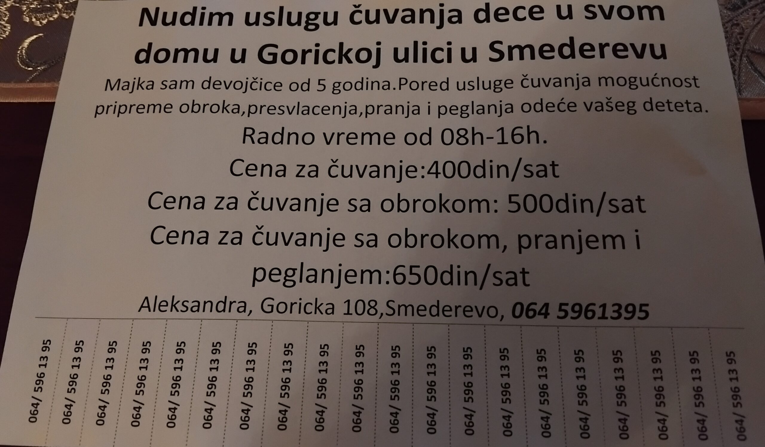 Čuvanje dece Smederevo