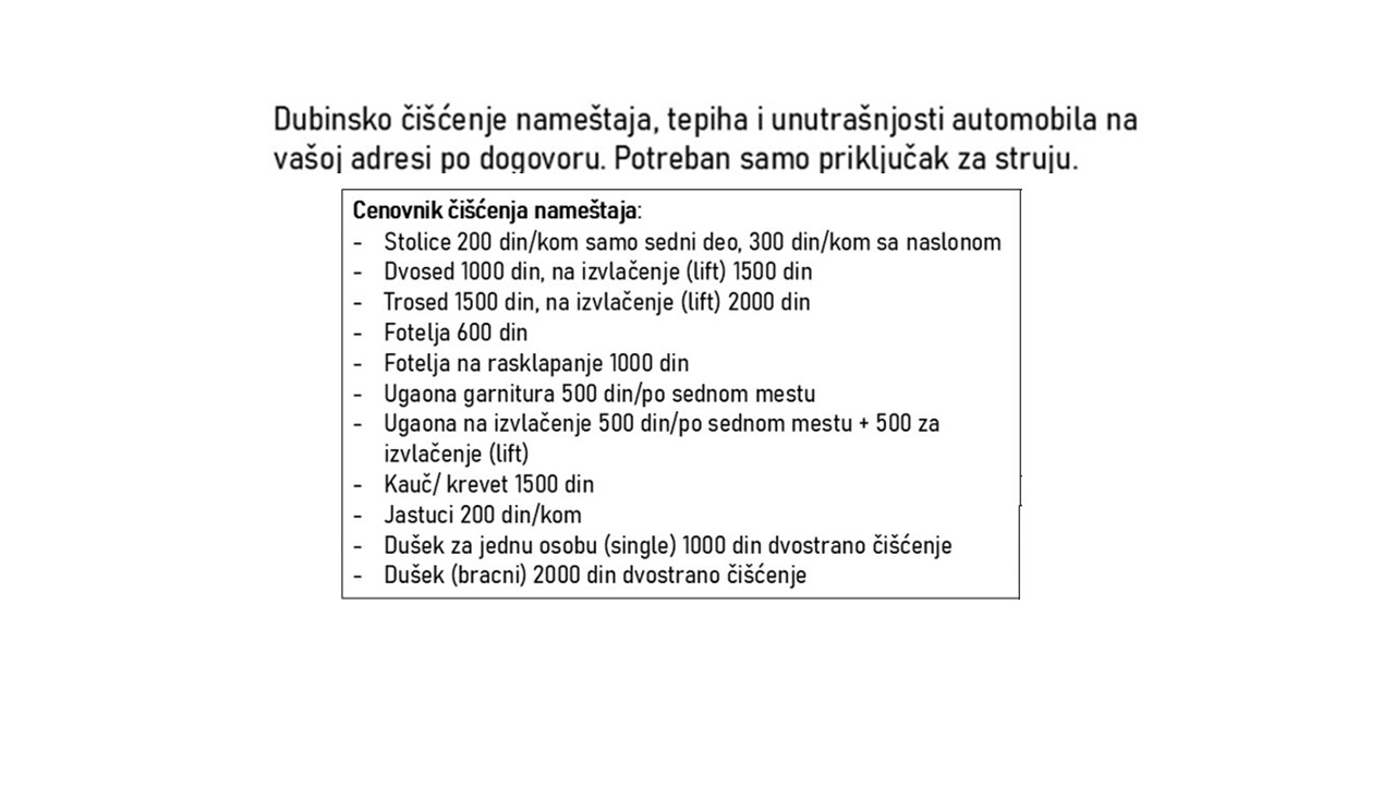 DubinGo – dubinsko ciscenje namestaja, tepiha i unutrasnjosti auta