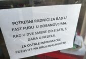 Potrebni radnici u fast fudu
