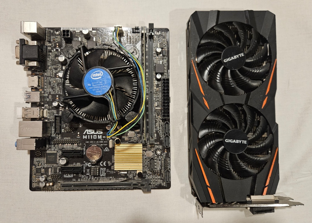 I7 6700k + RX570 + 16GB + H110M-R