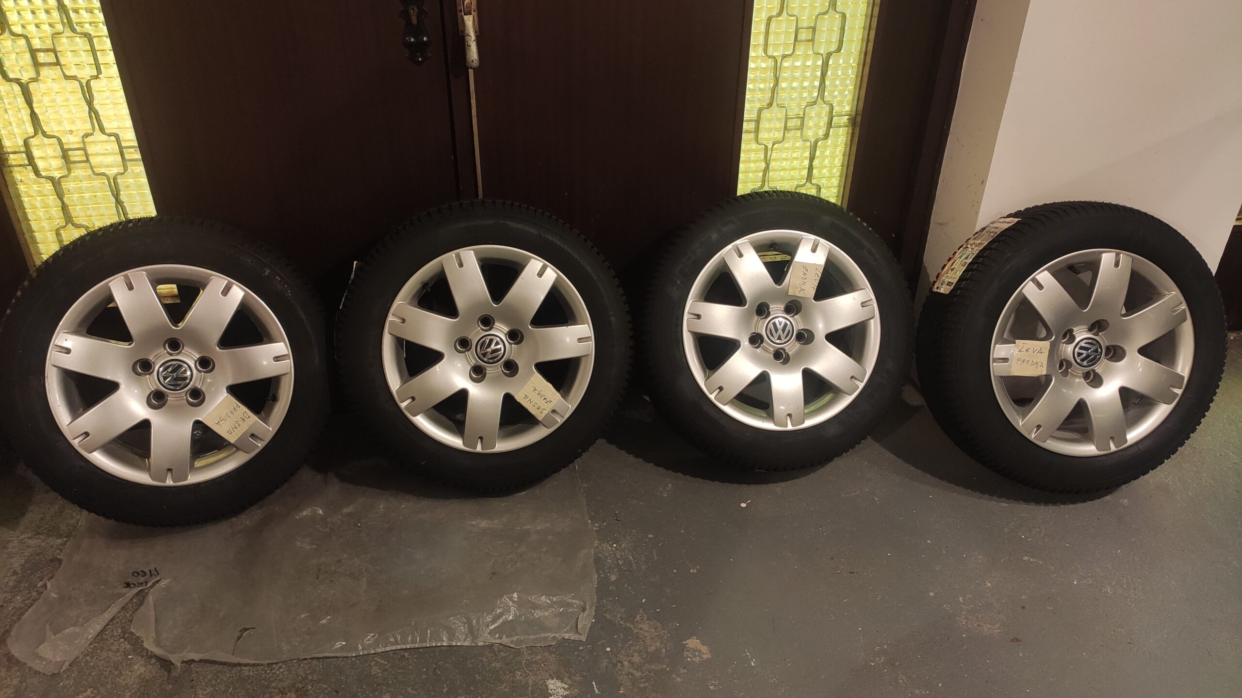 Alu felne 16 5×112 sa novim zimskim gumama (komplet)