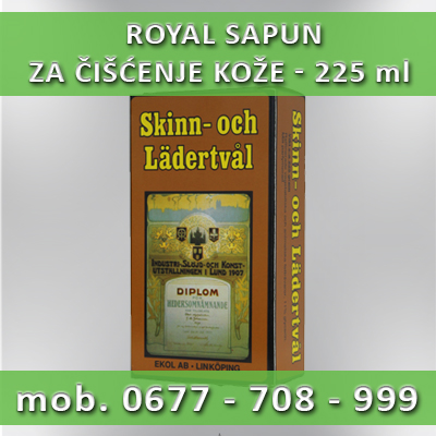 1 Proizvod – za čišćenje kožnog nameštaja, odeće ili obuće ROYAL 225 ml
