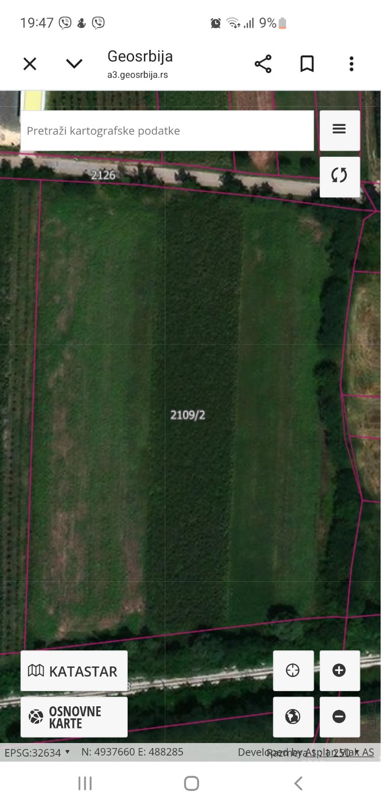 Parcela 1.8hektara (visokonaponska struja) ravna