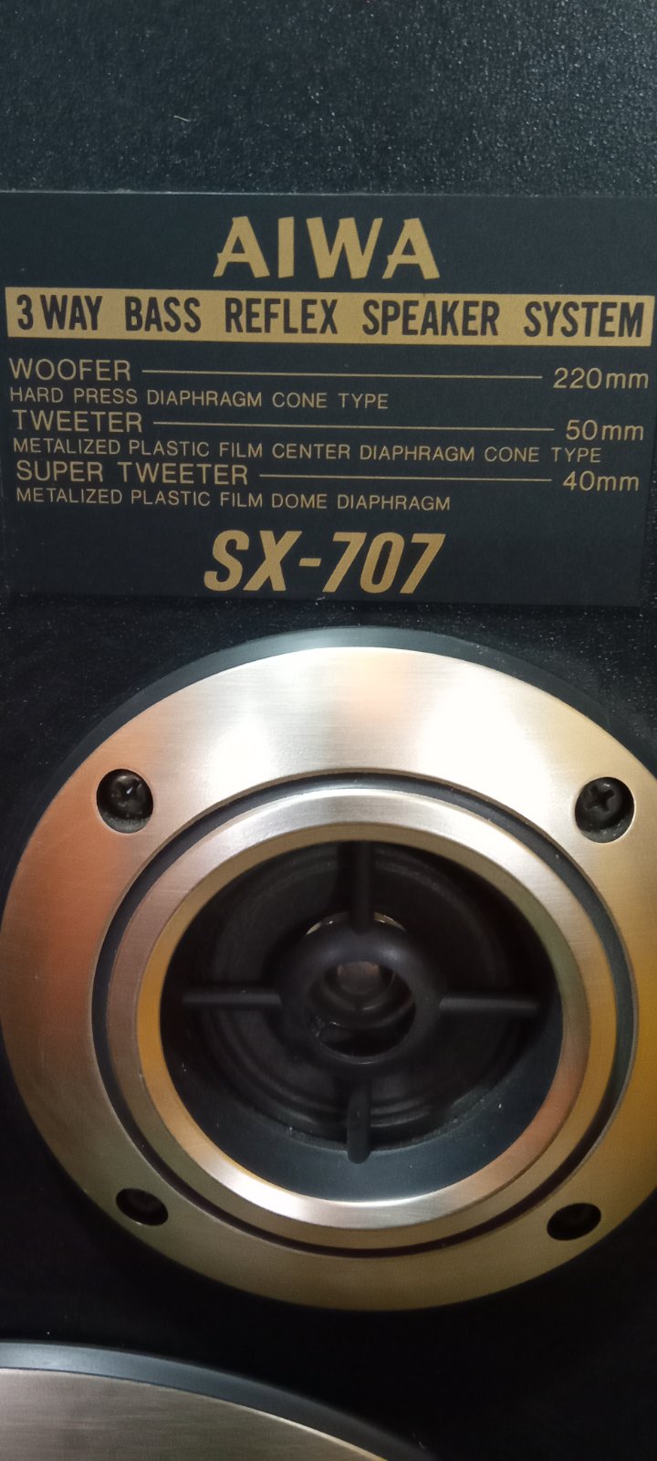 Aiwa SX-707 – Trosistemski Bass Reflex zvučnici (6 Ohm)
