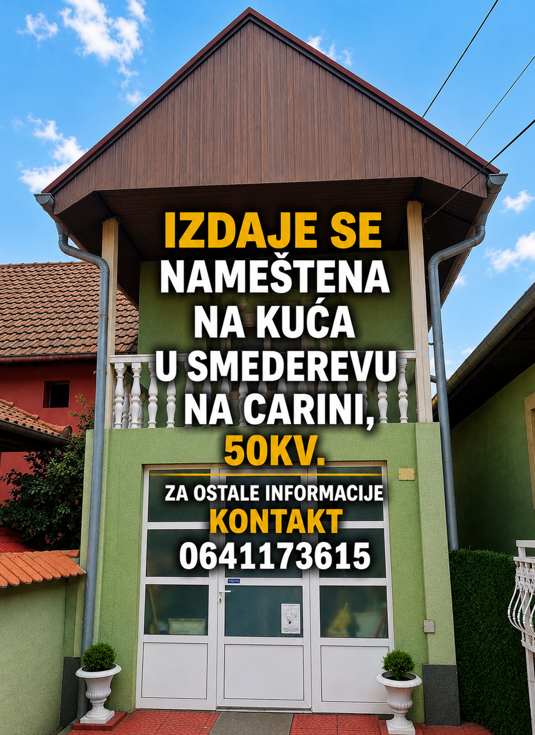 Izdaje se kuca na Carini